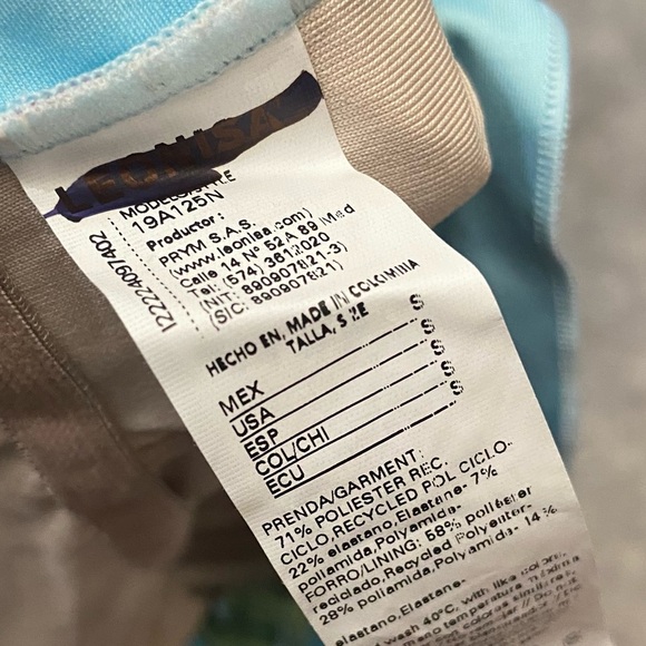 New! Leonisa BIO-PET Technology Gentle Abdominal Control Swimsuit 27662 - Picture 10 of 11